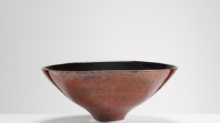 Mottled Red Bowl